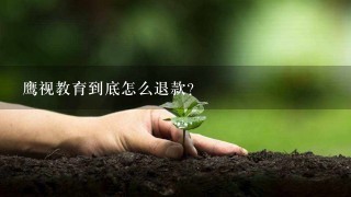 鹰视教育到底怎么退款？