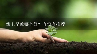 线上早教哪个好？有没有推荐