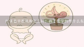 红黄蓝早教机构怎么样？孩子能学到些什么东西？