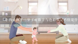 小孩子到了三岁了对数字与色彩都记不住是什么原因？