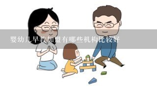 婴幼儿早教加盟有哪些机构比较好