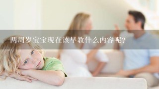 两周岁宝宝现在该早教什么内容呢？