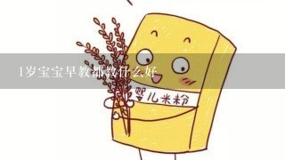 1岁宝宝早教都教什么好