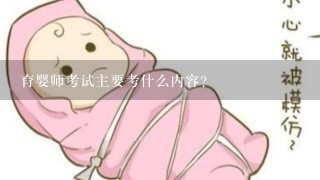 育婴师考试主要考什么内容？