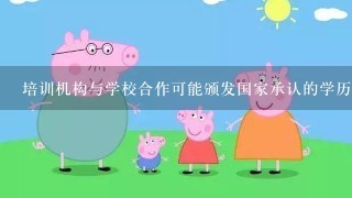 培训机构与学校合作可能颁发国家承认的学历证书吗？