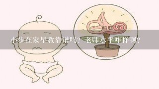 小步在家早教靠谱吗？老师水平咋样啊？