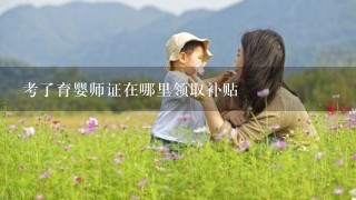 考了育婴师证在哪里领取补贴